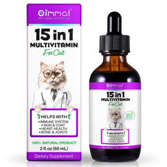 NIFEISHI gotas multivitamínicas para gatos, botella, posible apoyo inmunitario diario.