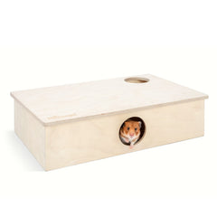 Niteangel Casa Laberinto Hamster: entrada principal para refugio cómodo y exploración nocturna segura.