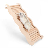 Niteangel escalera-madera hamster: ranuras estables para trepar seguro