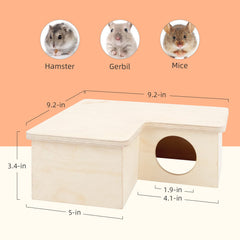 Niteangel Hamster House Maze con tapa removible facilita limpieza y localización.
