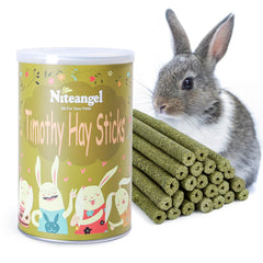 Niteangel palitos heno Timothy, snack crujiente para roedores y conejos.