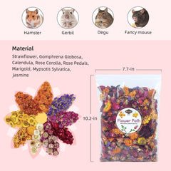 Niteangel pétalos coloridos para hamster, agrega color y estimula la curiosidad segura
