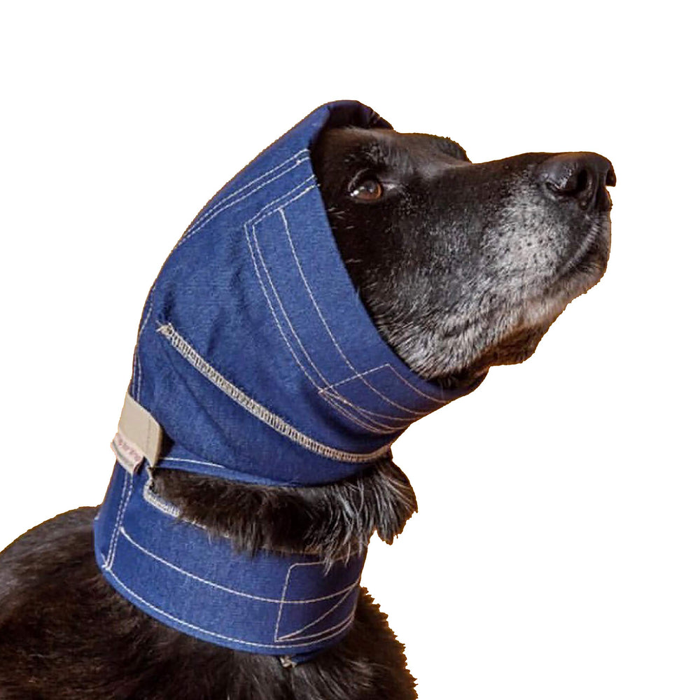 No Flap Envoltura para Orejas Denim, estructura esquelética que mantiene la forma.