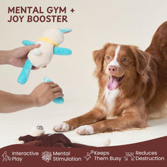 Nocciola Juguete resistente para uso prolongado en cualquier tamaño de perro.