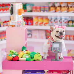 Juguete de verduras Nocciola para perro, textura suave para morder y entretenimiento.