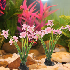 NOLITOY diseño pecera rosa, decoracion elegante para acuario