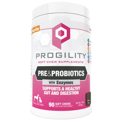 Nootie Progility: envase del suplemento para perros, apoyo digestivo diario.