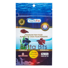 Northfin Betta Bits: pellets 1 mm flotantes para Bettas, mejor digestión y absorción.