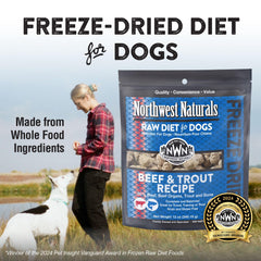 Northwest Naturals, bocaditos liofilizados tamaño perfecto para todas las razas.