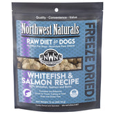 Northwest Naturals empaque liofilizado para frescura y almacenamiento fácil.