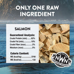 Northwest Naturals ingrediente único salmón, fuente de proteína natural para mascotas.