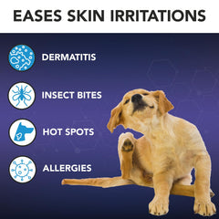 Aplicación de spray NOVEHA en piel de la mascota