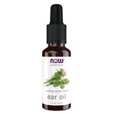 NOW Foods Solutions Aceite para oídos, mezcla herbal, limpieza suave del canal auditivo.