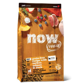 Now Fresh trozos pavo-salmon-duck: proteína digestible para perros adultos activos.