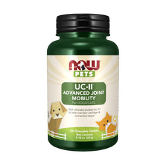 NOW Pets UC-II® envase con tabletas, apoyo a la movilidad articular diaria