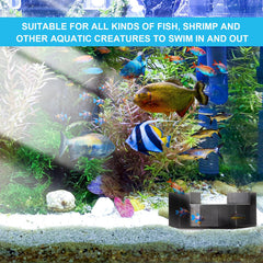 Nuanchu decoracion negra para acuario, oculta y realza visual