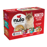 Nulo Minced proteinas enteras en latas variedad doce para gatos curiosos