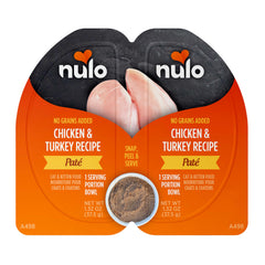 Nulo Split Cup paté suave de pavo y pollo para gatos, textura sedosa