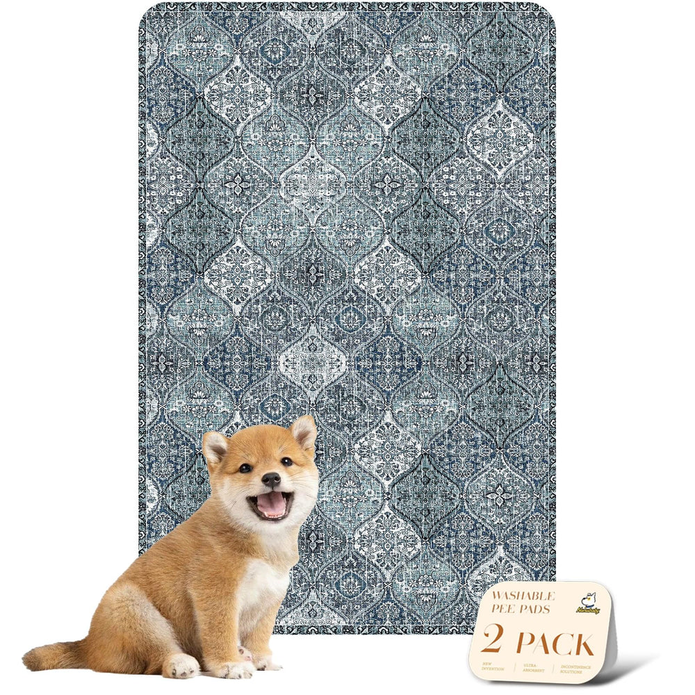 Almohadilla lavable para perros de nunubaby, color azul, uso diario.