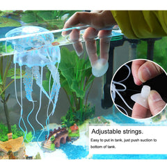 NUOMI medusas con iluminación azul, brillan para escenas nocturnas del acuario.