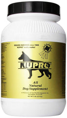 Nupro Nutri-Pet en bote, fácil para la dosificación diaria.