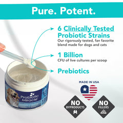 Nusentia Probiotics mezclado con comida, sabor neutro y fácil de usar.