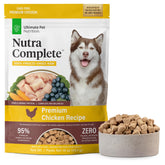 Nutra Complete pollo seco congelado para perros, proteína fácilmente digerible.