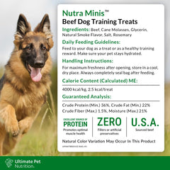 Aroma ternera de Nutra Minis, incentivo sabroso para motivar.