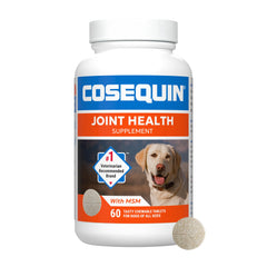 Nutramax Cosequin: envase visible para apoyar las articulaciones de tu perro.