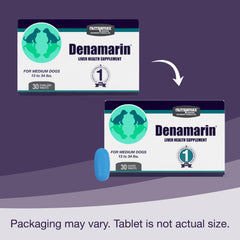 Nutramax Denamarin etiqueta muestra SAMe y silibina para el hígado.