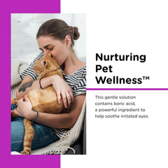 Nutri-Vet aplicación de gotas para ojos de gatos para alivio suave de irritación.