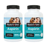 Nutri-Vet Aspirina para perros grandes, masticables en paq. 2, fácil dosificación para dolor leve.