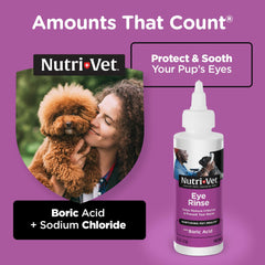 Nutri-Vet Enjuague Ocular para Perros, aplicación diaria para ojos limpios
