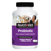 Nutri-Vet Probiotics: cápsulas en envase favorecen la salud intestinal del perro.