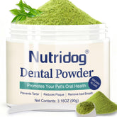 Nutridog polv o dental 90 g para cuidado bucal diario de perros y gatos