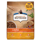 Nutrish alimento para perros con harina de cordero y arroz marrón, ideal para dietas simples