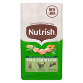Nutrish alimento seco para gatos con pollo real, fuente de proteína.