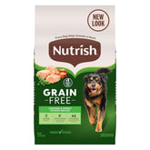Nutrish bolsa 13 lb sin granos con pollo y patata dulce, ideal para perros activos.