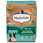 Nutrish Rachael Ray cachorros bolsa 13 lb frontal, alimento completo para cachorros en crecimiento