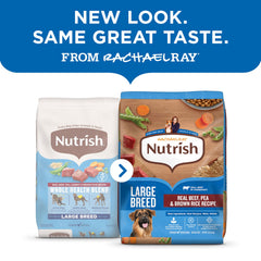 Nutrish Rachael Ray, trozos de carne real visibles para perros grandes