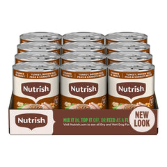 Nutrish Rachael Ray, lata con pavo real en salsa, ideal para alimentar a tu perro adulto.