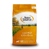 NutriSource: imagen de la bolsa frontal, fácil almacenamiento para perro adulto.