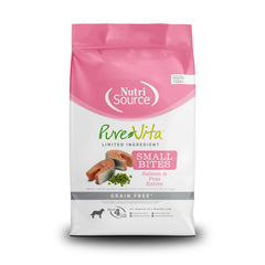 NutriSource Pure Vita Salmón y Guisantes, bolsa de 12 lb para perros.