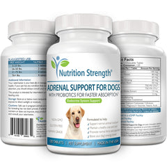 Probioticos de dos cepas en Nutrition Strength Adrenal Support, apoyo digestivo.