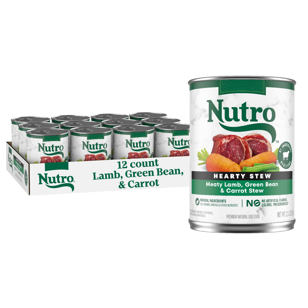 Nutro estofado sustancioso en lata con cordero para perros.