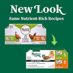 Nutro Perfect Portions cortes en salsa pollo, trozos jugosos para gatos adultos