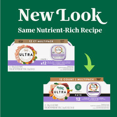 Nutro Ultra Pate Trio de Proteínas con cordero y pescado blanco para variedad.