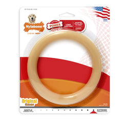 Nylabone anillo para perros grandes promueve limpieza dental durante la masticación