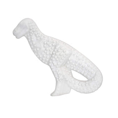 Nylabone Dinosaurio Poder Masticar ayuda a mantener la sonrisa limpia durante cada juego.