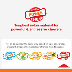 Nylabone Double Bone Power nylon duradero frente a mordedores fuertes